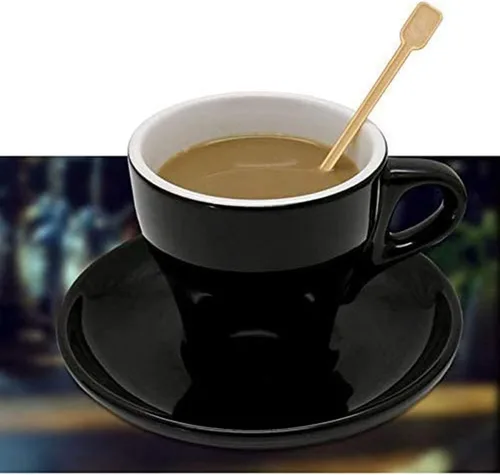 Vista 5 de 500 unidades de plástico para café y té, cucharas desechables, agitador, mini agitador, agitador de plástico de grado alimenticio, cucharas de té