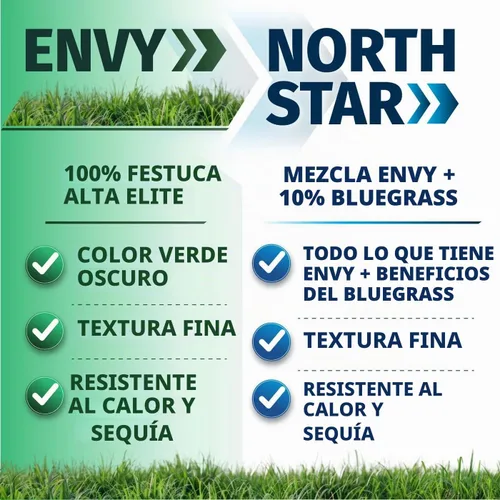 Vista 5 de Envy Turf Type Tall Fescue Grass Seed (50 lbs.) - 100% Weed Free - Drought Tolerant