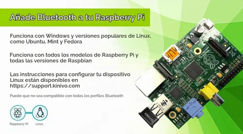 Vista 5 de Adaptador USB Bluetooth Kinivo para PC BTD400 (dongle receptor Bluetooth 4.0, baja energía) - Compatible con Windows 11/10/8.1/8, Raspberry Pi