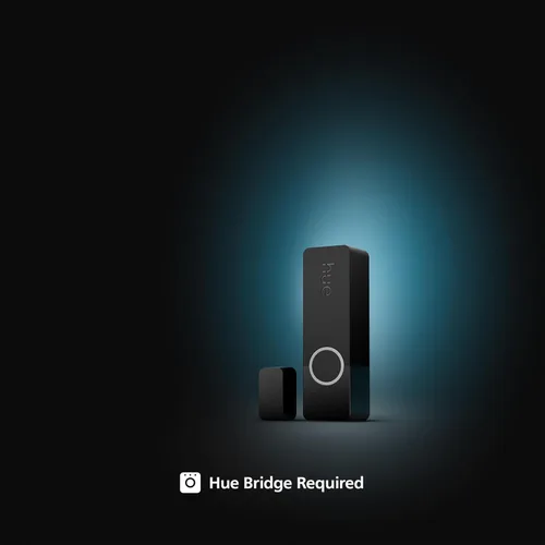 Vista 7 de Philips Hue Sensor de Contacto Inteligente Seguro, Negro - Paquete de 1, Sensor de Puerta Hecho para Puertas y Ventanas Interiores, Alarma de Puerta