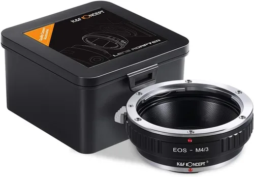 Vista 2 de K&F Concept Adaptador de montaje de lente compatible con Canon EOS (EF/EF-S) Mount Lens a M4/3 (Micro Four Thirds) MFT Olympus Pen y cámaras