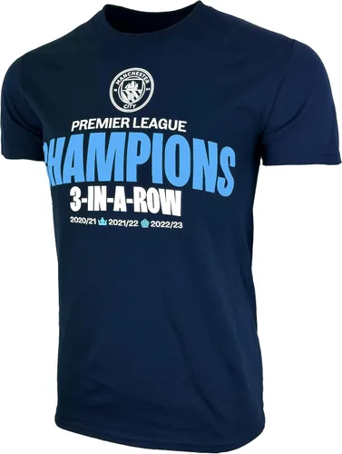 Vista 4 de Camiseta Manchester City para hombre, camiseta de manga corta con licencia M. City Champions