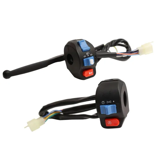 Vista 6 de Mokuo Conjunto de Control de Interruptor de Manillar de Aluminio de 7/8" 22mm Compatible con Sistema de Freno de Disco GY6 50cc 125cc 150cc 139QMB