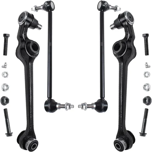 Vista 187 de Detroit Axle - 4 piezas de brazos de control traseros para Ford C-Max, Focus, Mazda 3 5, Volvo C30, C70, S40, V50, 4 brazos de control superiores e