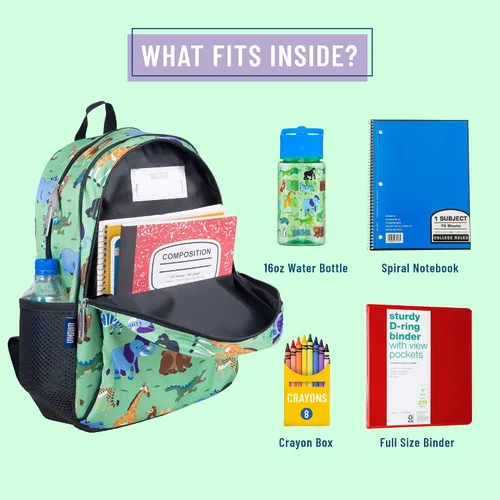 Vista 3 de Wildkin - Mochila infantil de 15 pulgadas para niños y niñas