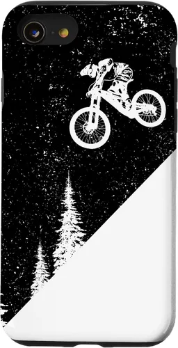Vista 18 de Funda para bicicleta de montaña para iPhone 16, descenso, BTT, vintage, para ciclismo de montaña