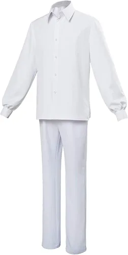 Vista 2 de Anime Norman Ray Prometido Neverland Cosplay Disfraz Halloween camisa blanca pantalones trajes para hombres y niños