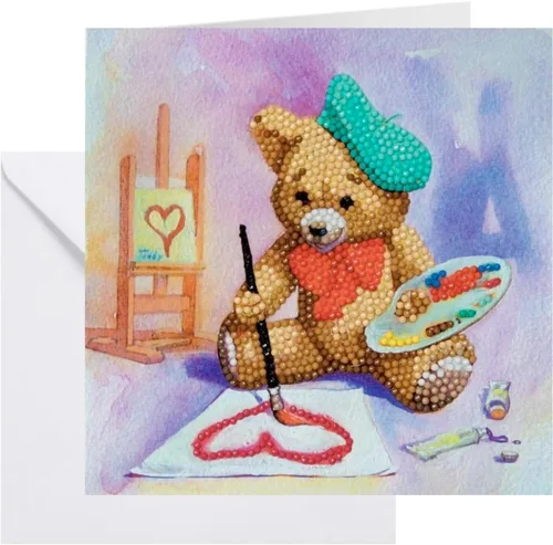 Vista 6 de CRYSTAL ART Kit de tarjetas de león en reposo 7.1 x 7.1 in