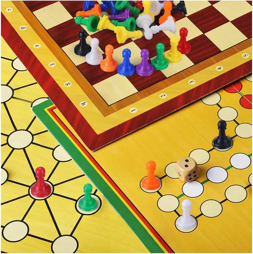 Vista 4 de Zonon 64 piezas de juegos de mesa, piezas de ajedrez de plástico multicolor, 1 pulgada a granel para tablero de componentes de mesa, accesorios