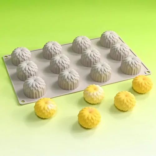 Vista 15 de Molde de silicona para postres, juego de 2 moldes para huevos de luna para trufas, tartas de queso, chocolate, mousse, cupcakes, flexible