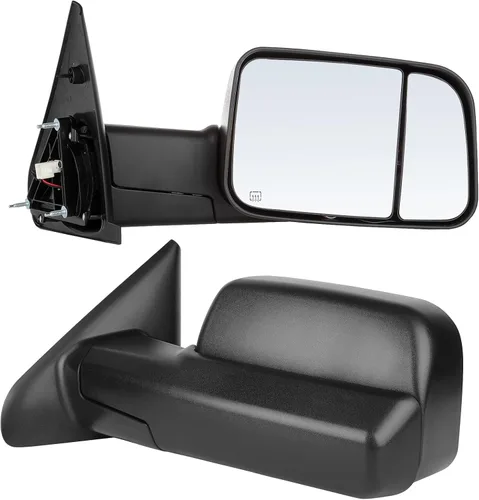 Vista 17 de ECCPP Par de espejos de remolque de repuesto plegable manual ajustable para 94-97 para Dodge para Ram 1500 2500 3500 camión