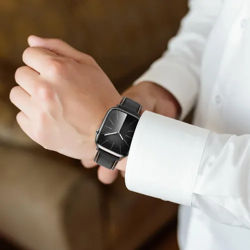 Vista 6 de Anlinser Correas compatibles con Apple Watch Band de 1.654 pulgadas, 1.614 pulgadas, 1.575 pulgadas, 1.496 pulgadas, para mujeres y hombres, diseño