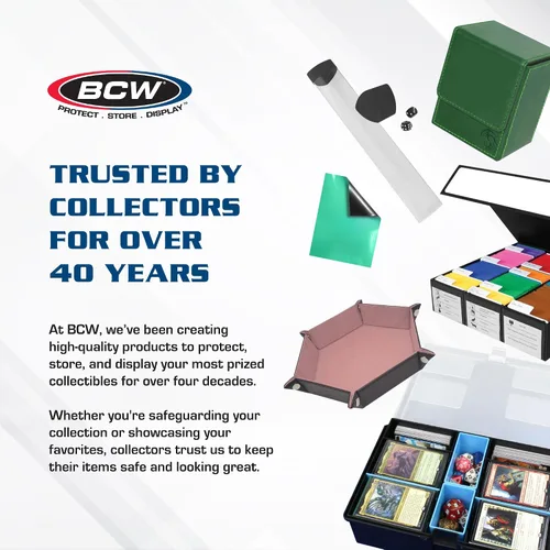 Vista 6 de BCW Deck Guard - Fundas dobles mate para tarjetas, caja de 500 unidades (10 paquetes de 50 fundas), sin ácidos, sin PVC, se adapta a tarjetas