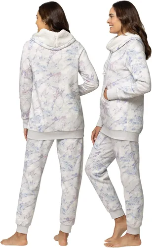 Vista 2 de PajamaGram Conjuntos de pijama para mujer - Pijamas de invierno para mujer, cuello vuelto
