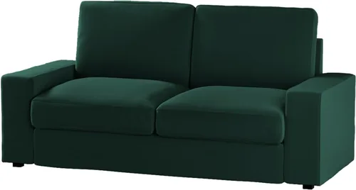 Vista 17 de Funda de terciopelo solo para sofá IKEA Kivik Loveseat (74.8 in), fundas cortas de terciopelo para sofá pequeño de 2 cojines, fundas de sofá