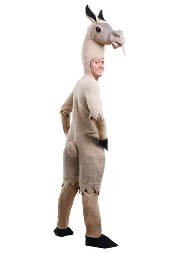 Vista 2 de Disfraz de llama para adulto Multicolor