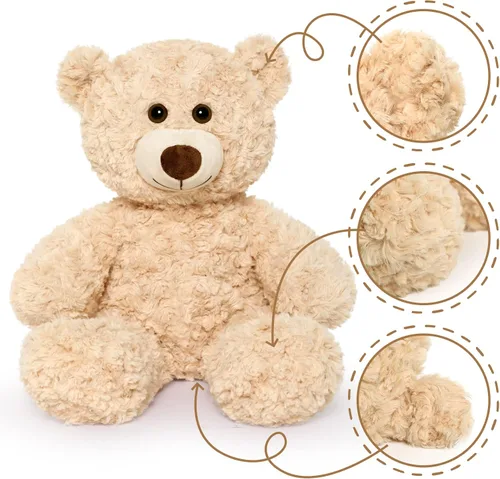 Vista 8 de Tezituor Osos de Peluche Pequeños, Lindos Juguetes de Peluche de 18 Pulgadas para Niñas y Niños, Oso de Peluche para Regalo de San Valentín