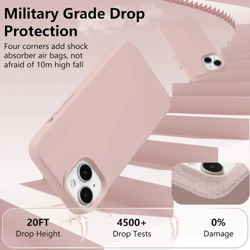 Vista 307 de Funda magnética de silicona para iPhone 13 Pro, color blanco antiguo [Compatible con Magsafe] [Forro de microfibra suave antiarañazos], funda