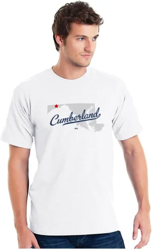 Vista 2 de GreatCitees MAPA Cumberland Maryland Camiseta