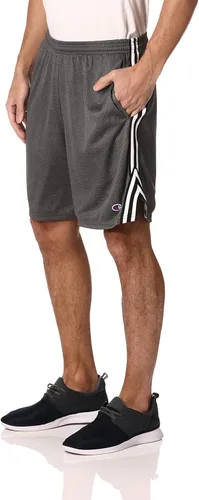 Vista 2 de Champion Pantalones cortos para hombre, pantalones cortos de malla Lacrosse para hombre, pantalones cortos deportivos para hombre, 9 pulgadas