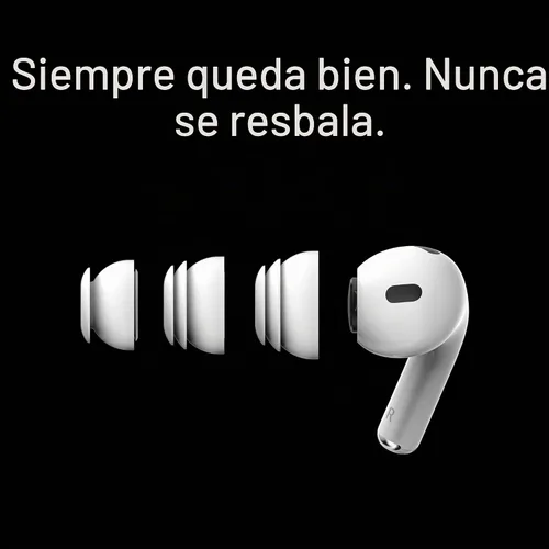 Vista 3 de Orejeras multibrida premium para AirPods Pro 1 y 2 (S/M/L) – Siempre se ajusta, nunca se desliza