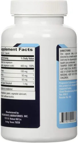 Vista 4 de Suplemento Magnezyme, 100 unidades por Progressive Labs