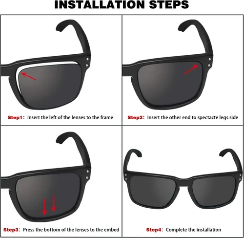 Vista 4 de Guarda TRUE POLARIZED Replacement Lenses for Oakley Sliver OO9262 Sunglasses