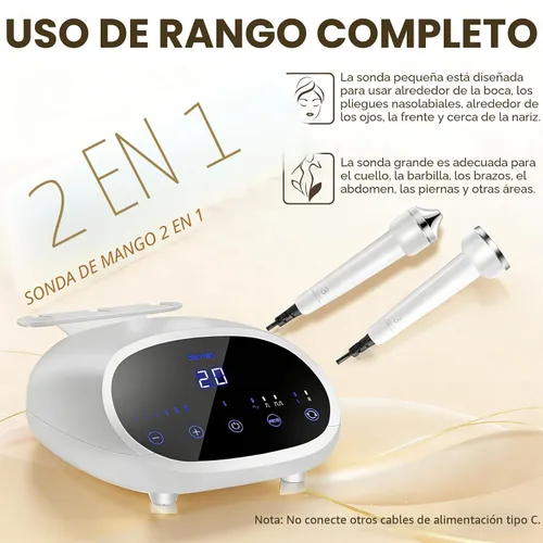 Vista 2 de Máquina profesional de belleza facial y corporal, dispositivo de ajuste de piel de alta frecuencia para reducción de arrugas y rejuvenecimiento