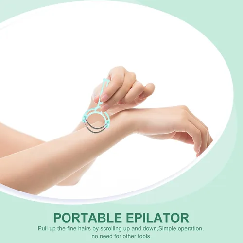 Vista 5 de Facial Hair Removal Tool Dual Spring Threading Epilator Portable Manual Face Hair Remover for Women Sensitive Skin Use Random