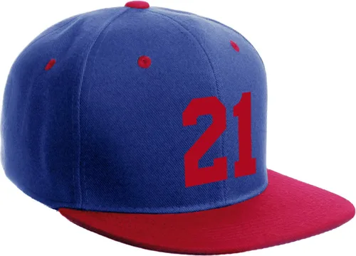 Vista 191 de Número de equipo modificado para requisitos particulares del jugador del color del sombrero del Snapback de la visera plana clásica de la visera