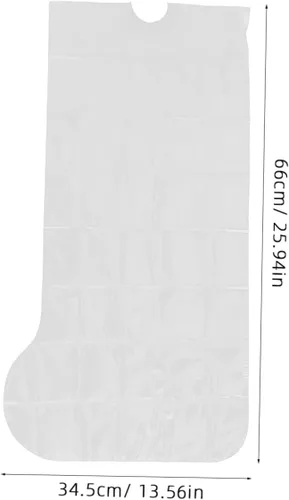 Vista 2 de Funda de ducha para pierna, funda impermeable para pies, protector de ducha para pies, suave y cómodo, reutilizable
