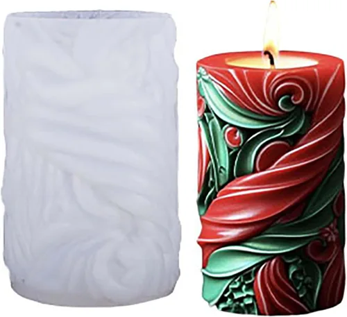 Vista 11 de Molde de Vela de Concha Molde de Cilindro de Concha Molde de Pez de Silicona Onda Espiral para Velas - Moldes de Fundición de Resina de Silicona