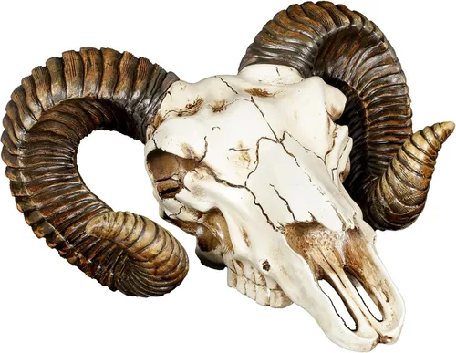 Vista 3 de Pacific Giftware Trofeo de pared de baphomet Ram Skull and Horns Baphomet Decor de 11 pulgadas