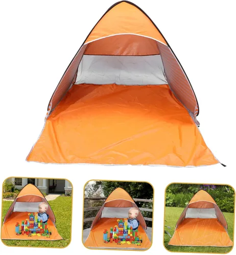 Vista 9 de Healifty Tienda de campaña automática para playa, ligera, resistente al viento, refugio solar para acampar, senderismo, actividades al aire libre
