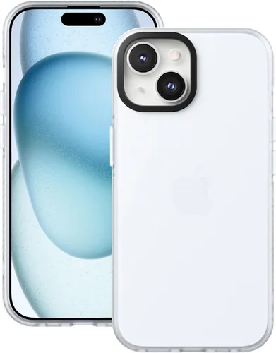 Vista 10 de Cresee Funda compatible con iPhone 15 Pro (6.1 pulgadas), funda translúcida mate para hombres, mujeres, niñas, cubierta trasera delgada, melocotón
