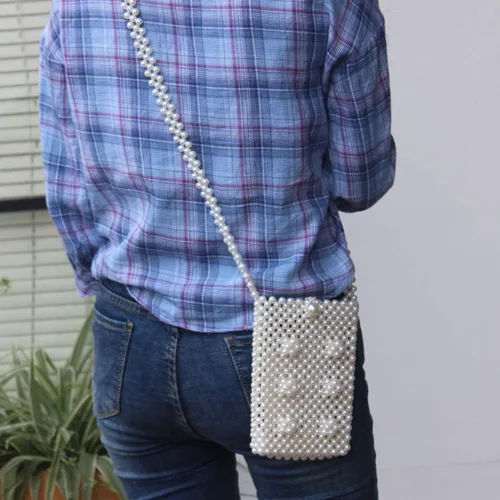 Vista 3 de LETODE Bolso de mano de lujo con borlas para mujer, bolso de mano de imitación para boda