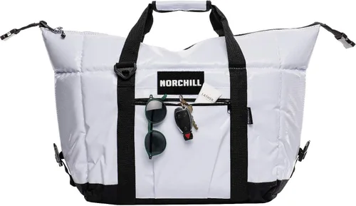 Vista 2 de NorChill Soft Coolers Enfriador de lados suaves con aislamiento para 12 latas, color blanco