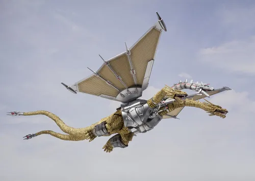 Vista 12 de Bandai Tamashii Nations SH MonsterArts Figura de acción de Mecha King Ghidorah "Godzilla