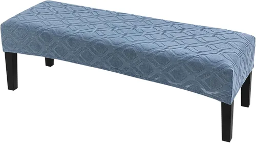 Vista 26 de SearchI Funda para banco de comedor, fundas largas elásticas y lavables para asiento de banco de banco rectangular, para comedor, sala de estar Flor