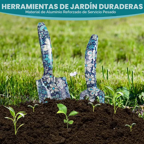 Vista 4 de WORKPRO Juego de herramientas de jardín de aluminio 4 piezas, resistente