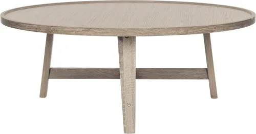 Vista 7 de Safavieh Home Collection Malone Mesa de centro de madera gris oscuro retro de mediados de siglo