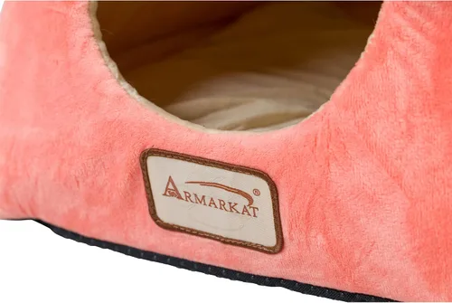 Vista 6 de Camas para gatos y perros pequeños Armarkat, en forma de cueva, a prueba de agua y base antideslizante