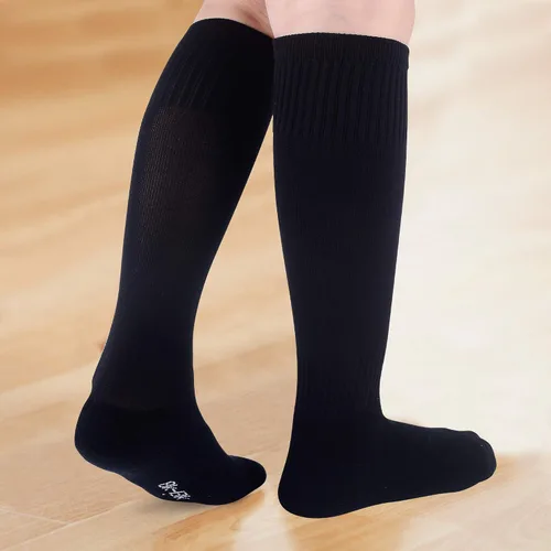 Vista 2 de Calcetines deportivos deportivos de fútbol para jóvenes, niños y niñas de 4 a 16 años de edad, calcetines deportivos altos