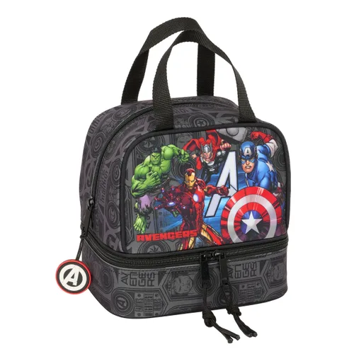 Vista 2 de Portameriendas The Avengers Vendetta Negro 20 x 20 x 15 cm
