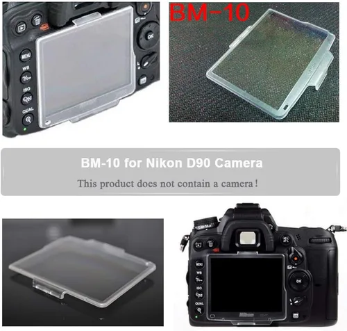Vista 2 de BM10 - Protector de pantalla LCD para cámara réflex digital Nikon D90, protector de pantalla para Nikon D90, reemplaza BM-10-2 paquetes