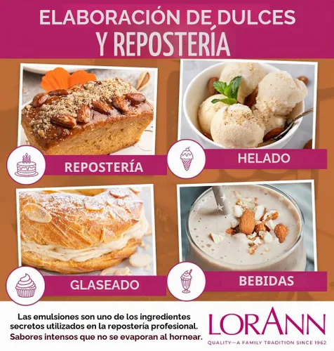 Vista 4 de LorAnn Oils Emulsión de almendras y saborizante para hornear