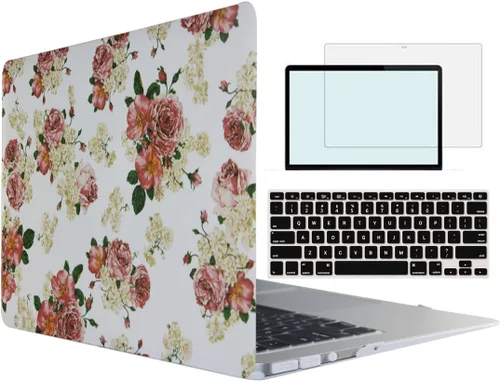 Vista 42 de Funda compatible con MacBook Pro de 13 pulgadas con CD-ROM modelo A1278 versión 2008-2012, carcasa rígida 4 en 1 de plástico a presión con protector