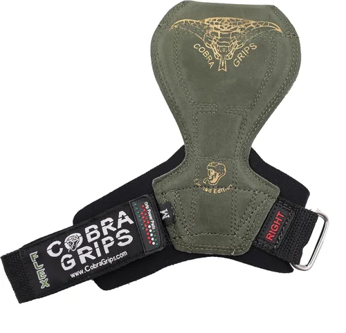 Vista 11 de Cobra Grips Flex Model Weight Lifting Gloves Heavy Duty Straps Alternative Power Lifting Hooks for Deadlifts with Padded Wrist Wrap Support