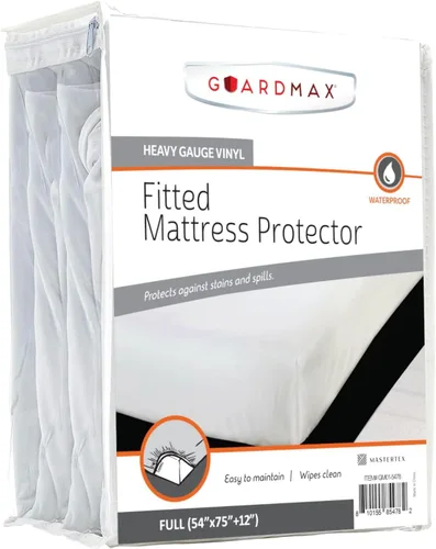 Vista 28 de Guardmax Protector de colchón de punto de punto tamaño individual XL, funda de colchón impermeable y a prueba de ácaros con bolsillos elásticos