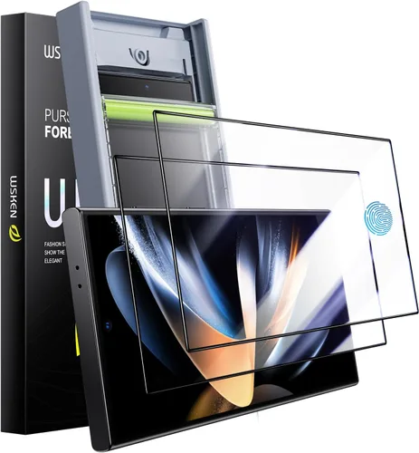 Vista 12 de WSKEN Protector de pantalla de privacidad para Samsung Galaxy S24, vidrio templado [antiespía de 24°] [cero burbujas]